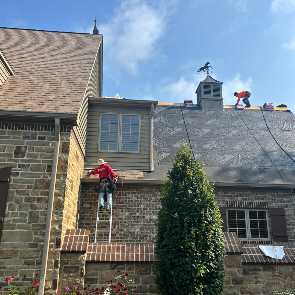 HOME Hard at Work on a New Roof